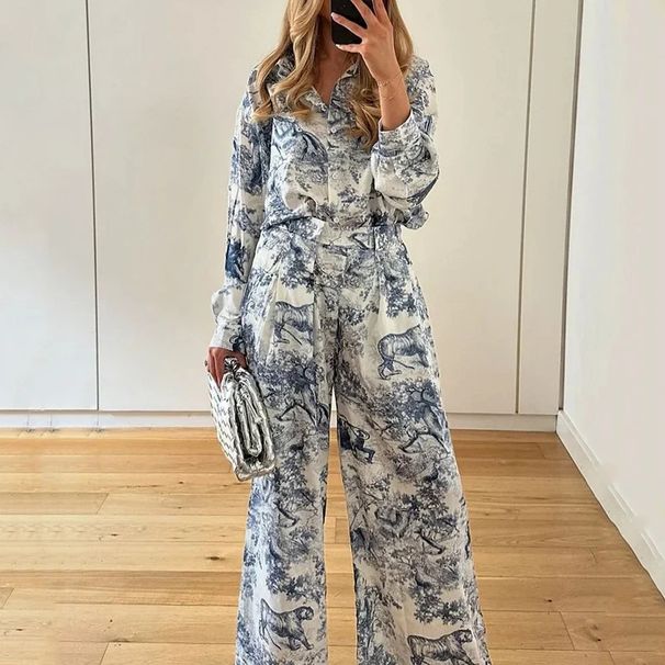 Women's Fashion Sets With Stylish Prints, Flared Collars, And A Relaxed, Casual Style Perfect For Spring And Summer._ecoleips.com