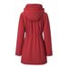 Water-Resistant Hooded Trench Coat – Lightweight Longline Jacket With Plaid Lining (S-XXL, White/Red/Black/Purple)_ecoleips.com