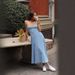K Women's New Product, Sleeveless Camisole, Slimming And Imitation Denim Dress_ecoleips.com