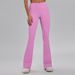 High-Waisted Slimming Striped Yoga Pants For Women Sexy Sports Fitness Trousers Tight Fitting Slightly Flared New Nude Feel_ecoleips.com