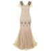 K Retro Sequin Dress Evening Gown For Women, Plus Size Long Party Dress_ecoleips.com