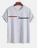 Casual White Patterned T-shirt Print, Short Sleeved Round Neck 100% Cotton T-shirt Top-10_ecoleips.com