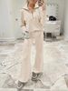 Women's Casual Zip-Up Hoodie & Wide-Leg Pants Set – Trendy Fall/Winter Loungewear (Black, Grey, Beige & More)_ecoleips.com