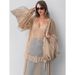Khaki Spring/Summer Lace Dress With Sun-Protective Hood, Wholesale Style For Women_ecoleips.com