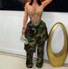 Women's Camouflage Distressed Patchwork Monkey Ripped Straight Leg Jeans Fashion Autumn Winter European American Style LD25251_ecoleips.com