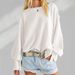 cross-border Split Hem Sweatshirt, European And American Women's Fashion Trendy Brand Sports T-shirt, Knitted_ecoleips.com