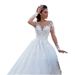 Light Wedding Dress Fairy Forest Style Sexy Thin V Neck Long Sleeved Trailing Retro Runaway Princess French European American Bride_ecoleips.com