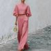 European And American Cross-border Women's Clothing Independent Site Vacation Blended Short Top High-waisted_ecoleips.com