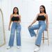 Women's Clothing New Elastic Hole Loose Bell Bottom Pants_ecoleips.com
