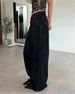 Korean Sweet & Cool High-Waisted Wide-Leg Jeans – Vintage Washed Denim With Side Studs (Dongdaemun Premium, Light Blue Wash)_ecoleips.com
