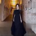 Elegant Black Embellished Evening Gown With Long Sleeves & High Neckline – Perfect For Weddings & Special Occasions (S-XXL)_ecoleips.com