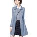 Women's Mid-length Trench Coat, New Spring And Autumn Korean Style, Slim Fit, Versatile, Flattering, Elegant, Popular_ecoleips.com