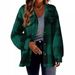 Aria Basics 2024 New Cross-Border Women's Clothing Autumn Winter Plaid Lamb Wool Jacket With Pockets Button Plush Coat_ecoleips.com