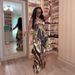 Women's Fashion Printed Asymmetrical Halter High-Waist Palazzo Pants Set - Elegant Casual Outfit For Summer_ecoleips.com