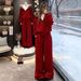 Women's European Style Fleece Lined Thickened Cardigan Set Korean Loose Fit Autumn Winter Top And Sweater Combo_ecoleips.com