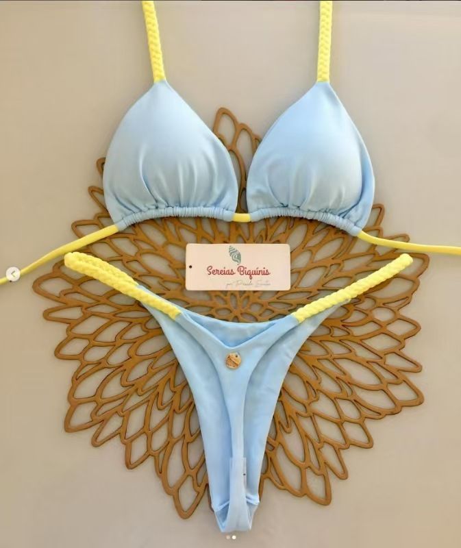European And American Style Sexy Flamingo Print Bikini Two Piece Swimsuit Women's Cross Border Swimwear Premium Ins Style_ecoleips.com