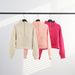 Scuba Women's High Neck Long Sleeve Sweatshirt Fleece Lined Sports Yoga Wear With Half Zipper Gold Zipper Loose Fit_ecoleips.com