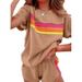 Spring Summer Loungewear Set For Women Casual Fashionable Simple Style Bestseller_ecoleips.com