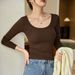 2025 #High Quality Products # Skin Friendly And Comfortable Modal Premium Cotton 2025 Autumn Outfit New Long Sleeved T-Shirt_ecoleips.com