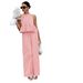 Women's Fashion Casual round Neck Sleeveless Top with Ruffled Skirt High Waist Straight Leg Pants Set_ecoleips.com