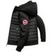 Streetwear Tech Hooded Jacket For Men & Women - Lightweight Windproof Coat With Contrast Panels, Water-Resistant Polyester (White, Black)_ecoleips.com