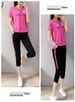 Women's Casual Sportswear Set Summer 2026 Fashionable Two Piece Outfit With Short Sleeved Top And Loose Capri Pants_ecoleips.com