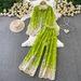 Women's Fashion Suit Casual Loose Long Sleeved Single Breasted Shirt High Waisted Slimming Tie Dye Wide Leg Pants Two Piece Set_ecoleips.com