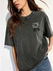 Women's Casual Washed Shirt, Lightweight Oversized Everyday Wear Tee_ecoleips.com