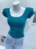 CHAO Women's Slim Fit round Neck Short Sleeve T-Shirt Comfortable Cotton Base Layer Top for Spring/Summer Stylish Flattering_ecoleips.com