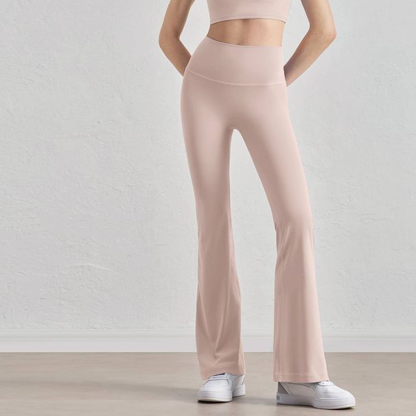 Women's High-Waisted Flared Yoga Pants Stretchy Comfortable for Pilates Workout And Lounge Tummy Control Breathable Fabric_ecoleips.com