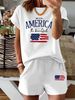 Women’s 2 Piece Outfit Set – Oversized Graphic T-Shirt And Biker Shorts Matching Set, Casual Summer Lounge Tracksuit For Daily Wear-322_ecoleips.com