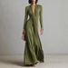 Women's Elegant French Style Dress Solid Color Textured Long Sleeve Spring Autumn_ecoleips.com