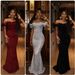Women's Clothing Style Women's Sequined Off-Shoulder Slim Waist Dress With Slit Bodycon Design For Formal & Casual For Women_ecoleips.com