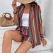 Women's Bohemian Style Striped Two-Piece Pant Set American Fashion Summer New Hot Selling_ecoleips.com