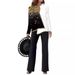 Aria Basics Aria Basics 2023 Summer European American 3D Digital Print Women's V-Neck Asymmetrical Fashion Casual Shirt And Pants Set_ecoleips.com