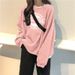 European American Women's Sweatshirt, Early 6535 Cotton, New Spring And Autumn Thin Loose Long-sleeve_ecoleips.com