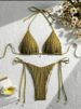 Women's Clothing New Sexy Bikini Split Swimsuit Two Piece Drawstring Backless_ecoleips.com