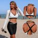 Women's Two-Piece Swimsuit Set With Sun Protection Shirt Sexy Style Three Piece Vacation Swimwear Bikini In Polyester_ecoleips.com