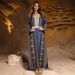 MT561 Elegant Embroidered Dress Malaysian Style plus Size Two Piece Robe Set New Arrival Women's Muslim Fashion Clothing_ecoleips.com