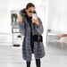 Women's Clothing Slim Fit Long Wool-Like Coat Hooded Trench Jacket Elegant Office Commuter Outerwear For Winter_ecoleips.com