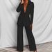 Women's Clothing Professional Suit Set Solid Color Spring And Autumn Slim Suit Two Piece Suit_ecoleips.com