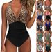 Women's Clothing One Piece Swimsuit Cross Bag Multi Color Backless Lace Up Sexy Swimsuit_ecoleips.com