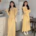 Autumn New Korean Fashion Shawl Maternity Long Sleeve Dress_ecoleips.com