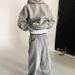 Women's Clothing Casual Simple Couple Fashion Hoodie Sweatshirt Solid Color Loose Sweatshirt Sweatpants_ecoleips.com