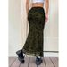 Women's High-Waisted Bodycon Lace Skirt Solid Color Fishtail Mid-Calf A-Line Elegant Fashion England Style For Spring/Autumn Summer_ecoleips.com