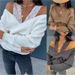 Women's Clothing Autumn Tops Sexy Solid Color Lace Sling Off Shoulder Long Sleeved Tops_ecoleips.com
