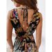 Women's Clothing European And American Style Floral Print Dress Summer Fashion Sleeveless New Clothing For Ladies_ecoleips.com