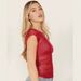 Purely Alluring Summer Slimming Sheer Mesh Base Shirt 2025 Bestseller Sexy Inner Layer Stretchy Short Sleeve Top_ecoleips.com