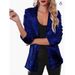 Women's Clothing new commuter style cardigan lapel long sleeved sequined casual suit_ecoleips.com