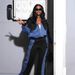 S391297 Autumn Winter New Women's Denim Patchwork Jacket And Pants Two-Piece Set_ecoleips.com